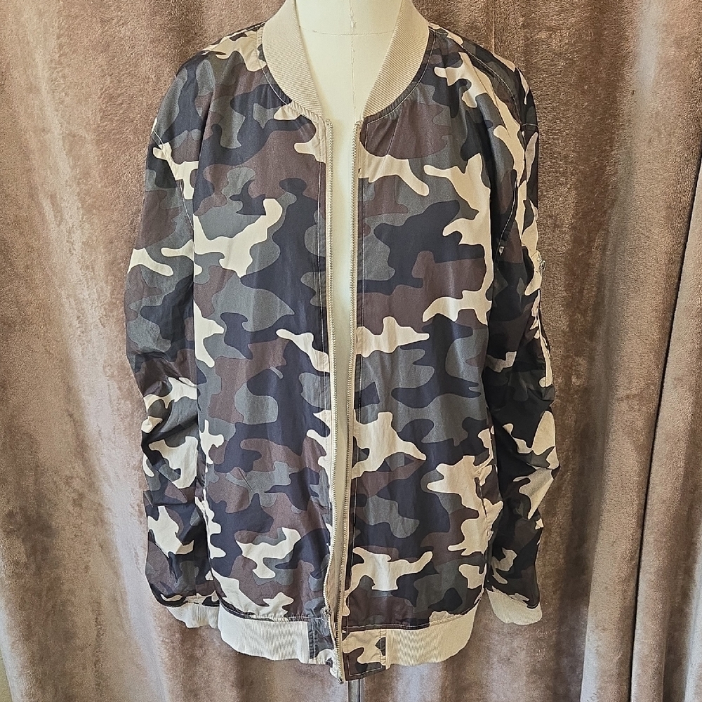JACKSON Camo‎ Bomber Jacket Urban Style Large